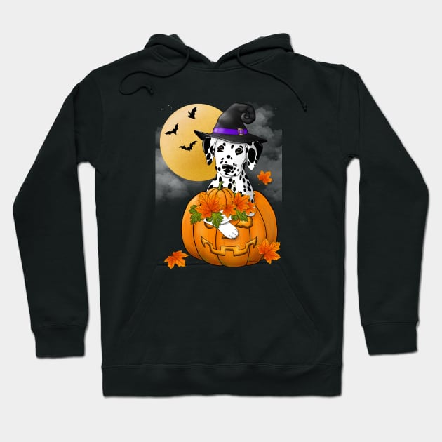 Dalmatian Witch Hoodie by FLCupcake